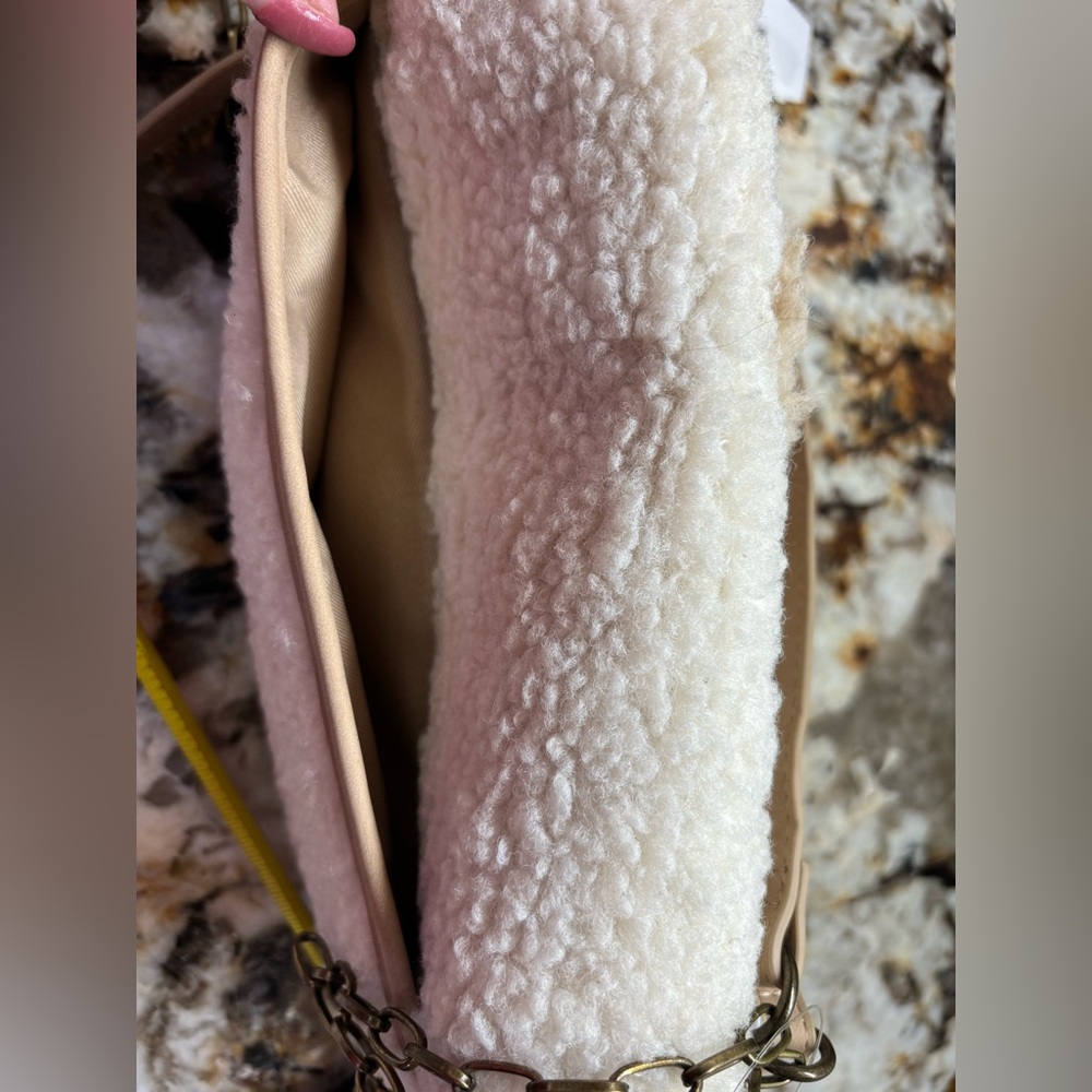 Universal Thread Teddy Crossbody Bag - Cream and Tan - Picture 9 of 16